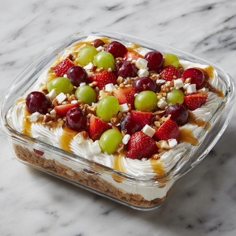 Caramel Crunch Cheesecake Fruit Salad Recipe