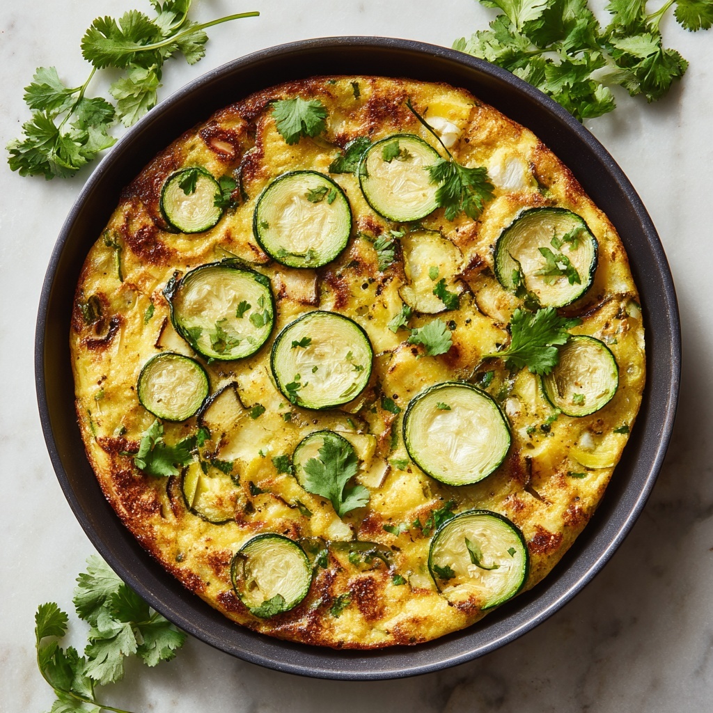 Delicious Green Veggie Frittata for a Wholesome Breakfast Recipe - Recipe Image