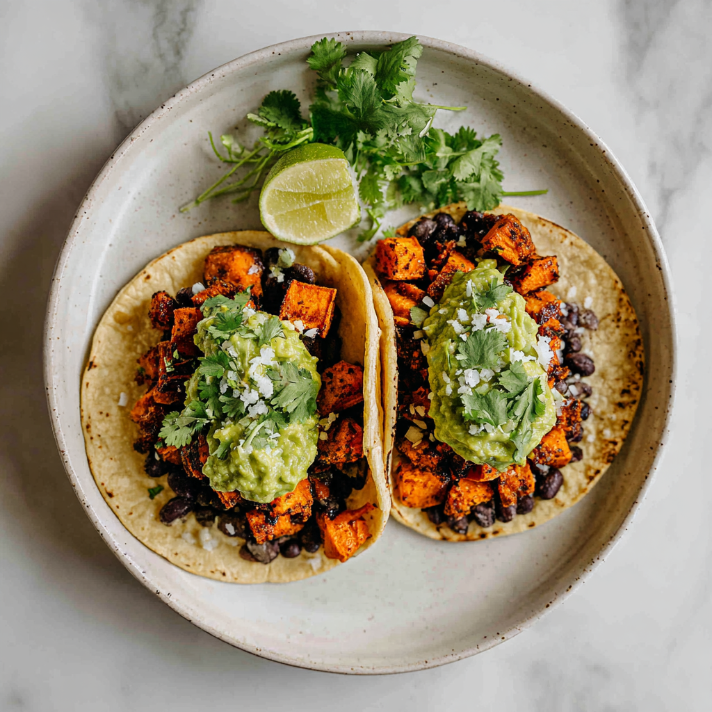 Black Bean Sweet Potato Tacos Recipe - Recipe Image