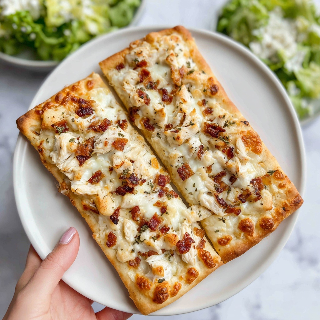 Parmesan Garlic Chicken Pizza Recipe - Recipe Image