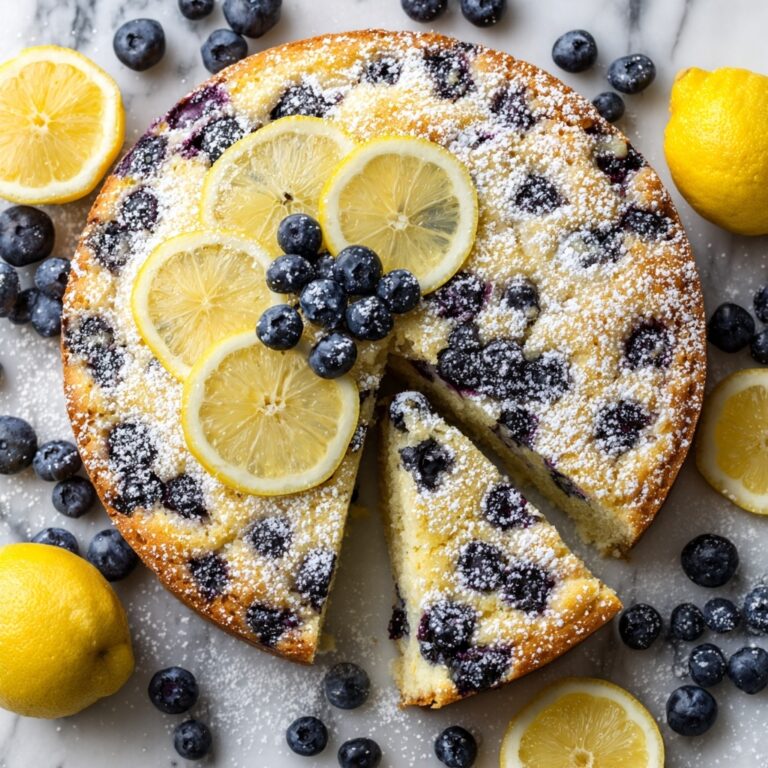 Easy Vegan Lemon Blueberry Cake Recipe