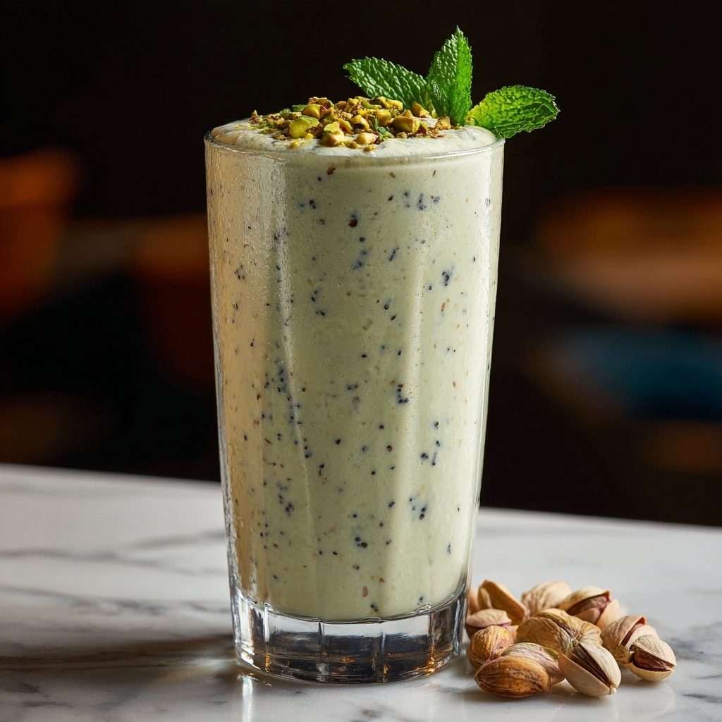 Deliciously Creamy Keto Pistachio Smoothie Recipe - Recipe Image