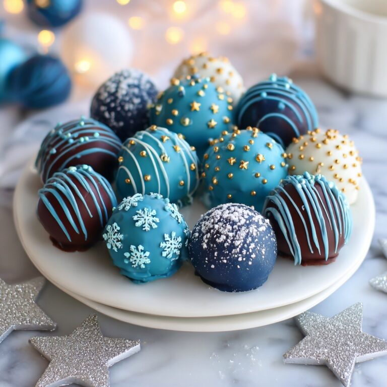 Blue Christmas Truffles Recipe