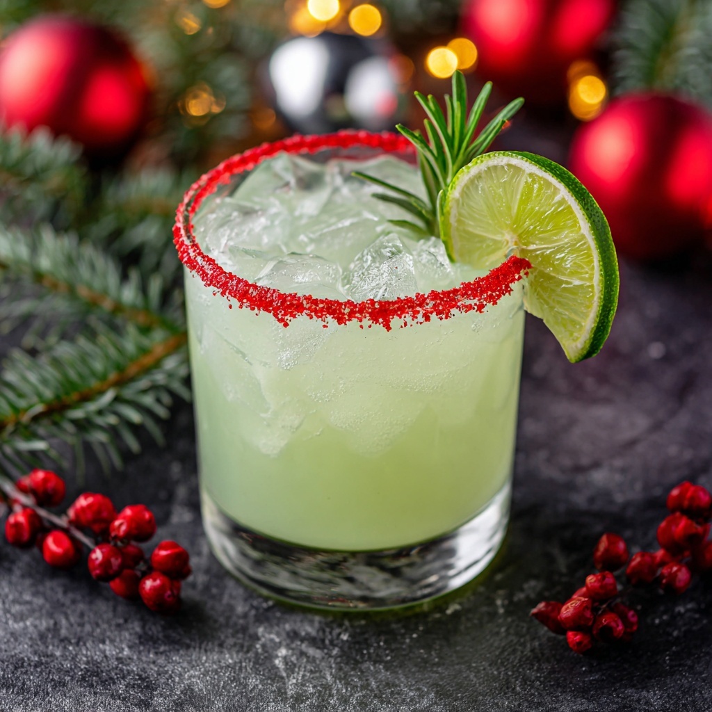 Christmas Mistletoe Margarita Recipe - Recipe Image