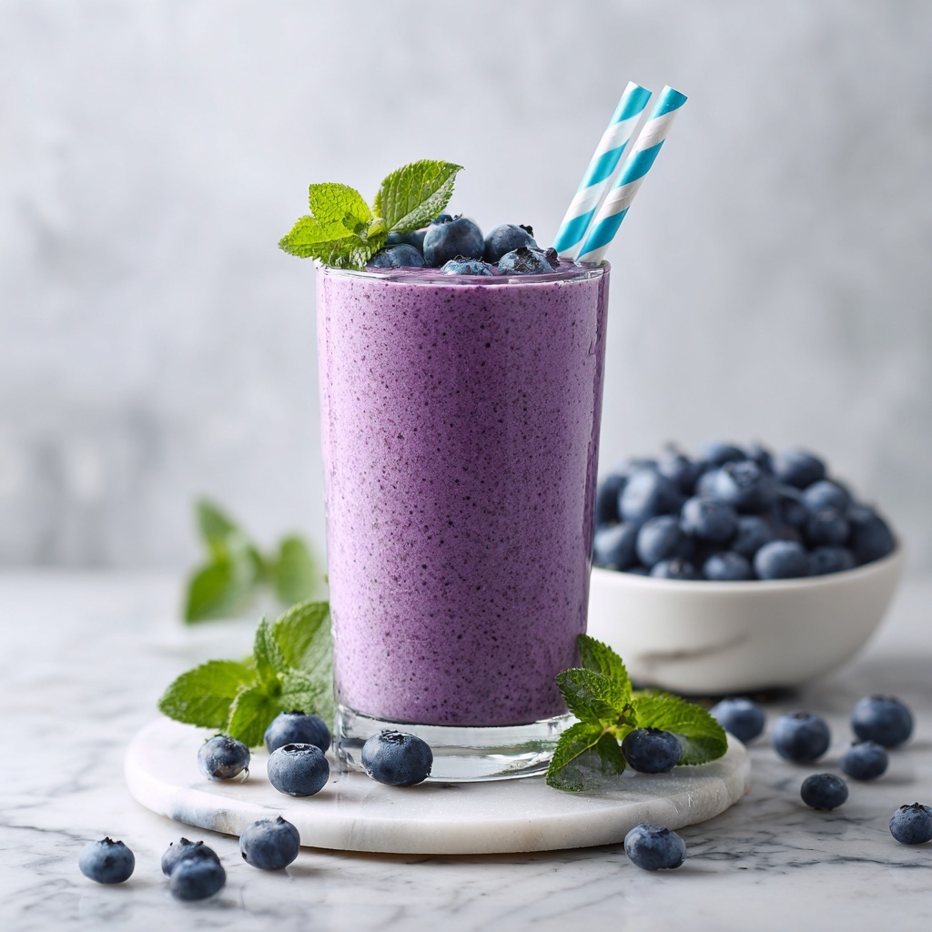 Blueberry Banana Protein Shake Recipe - Recipe Image