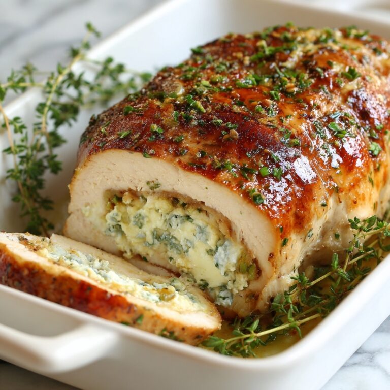 Cheese Stuffed Turkey Breast Recipe
