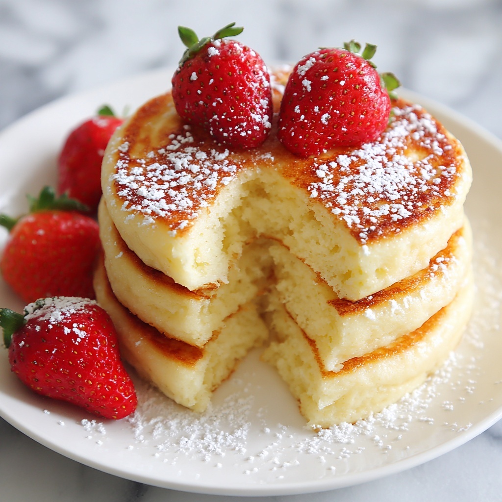 Fluffy Japanese Soufflé Pancakes Recipe - Recipe Image