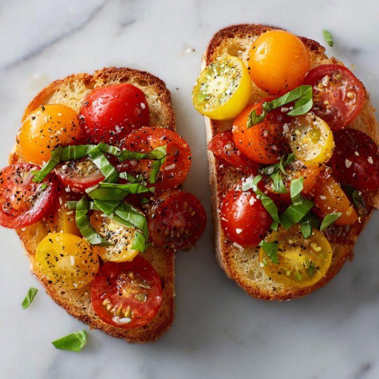 Fresh Cherry Tomato and Basil Bruschetta Recipe