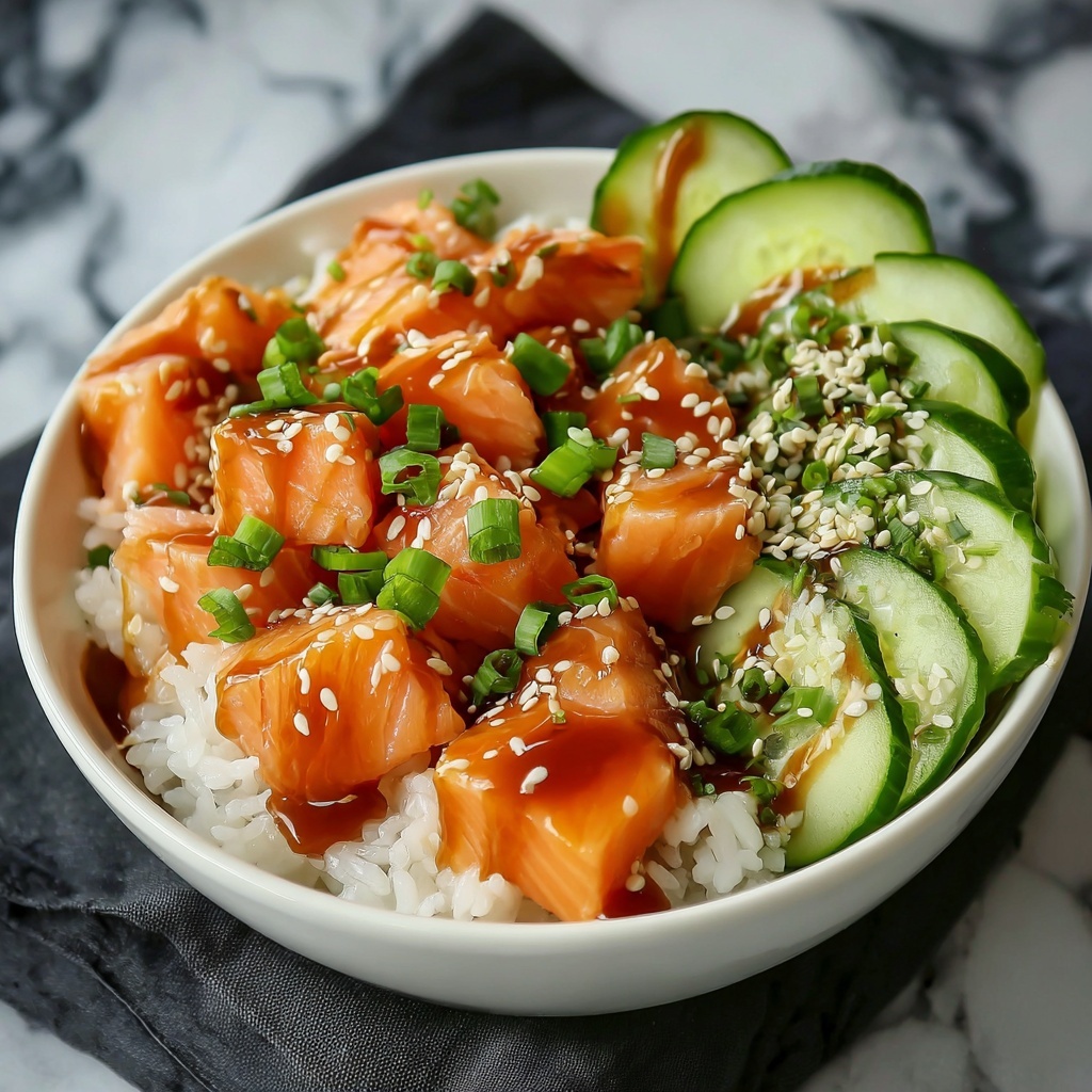 Crispy Salmon and Rice Bowl: Quick, Customizable Delight Recipe - Recipe Image