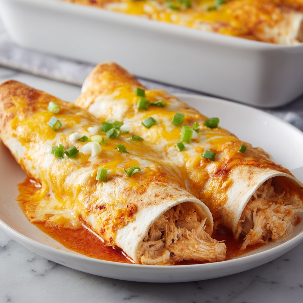 Queso Chicken Enchiladas: 7 Steps to Cheesy Bliss Recipe - Recipe Image