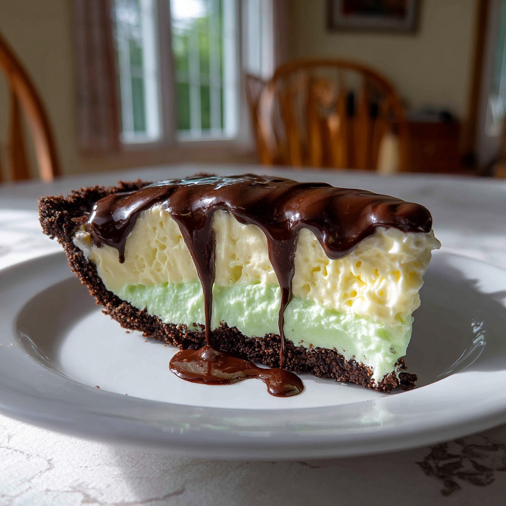 Creme de Menthe Grasshopper Pie Recipe - Recipe Image
