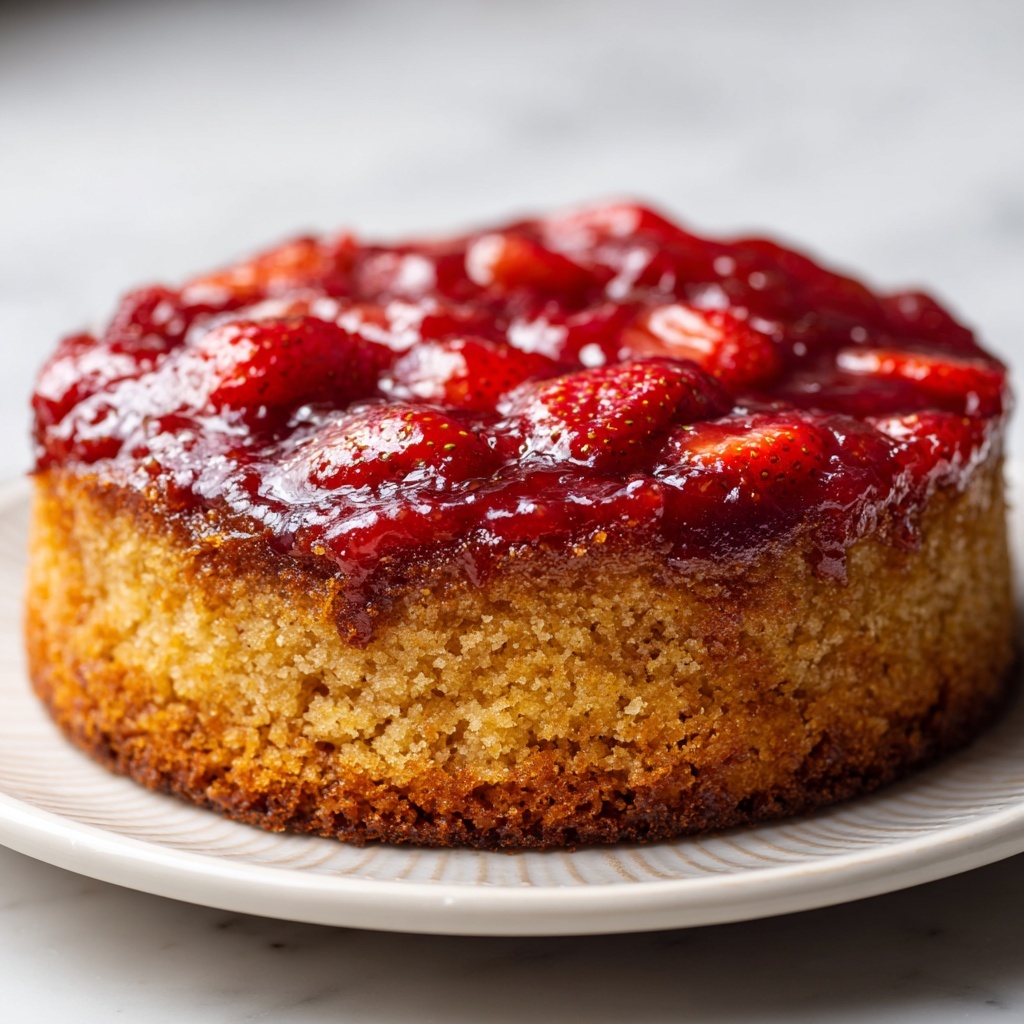 Strawberry Rhubarb Cake Recipe - Recipe Image