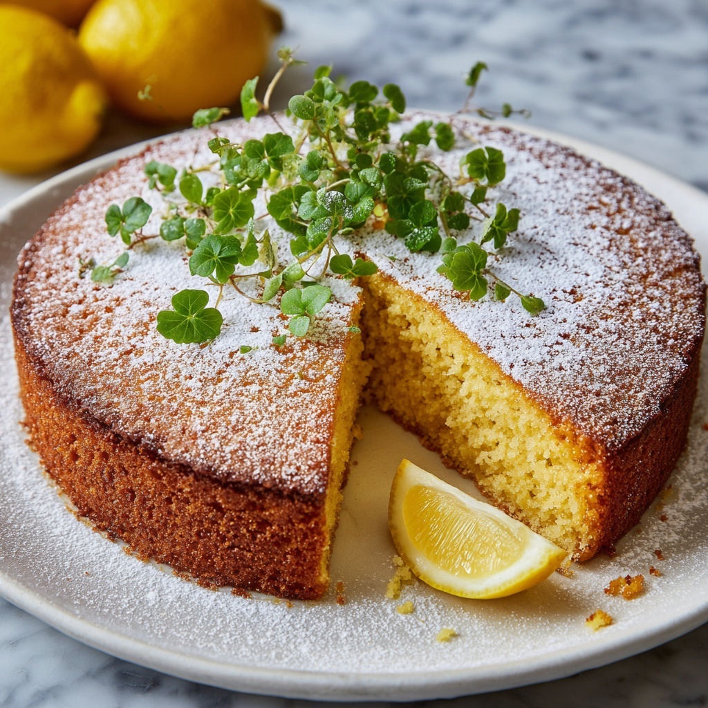 Italian Lemon Olive Oil Cake Recipe - Recipe Image