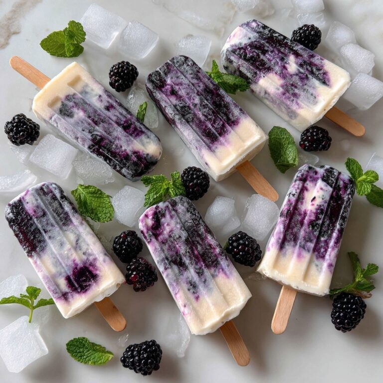 Creamy Blackberry, Pineapple and Coconut Swirl Ice Pops Recipe