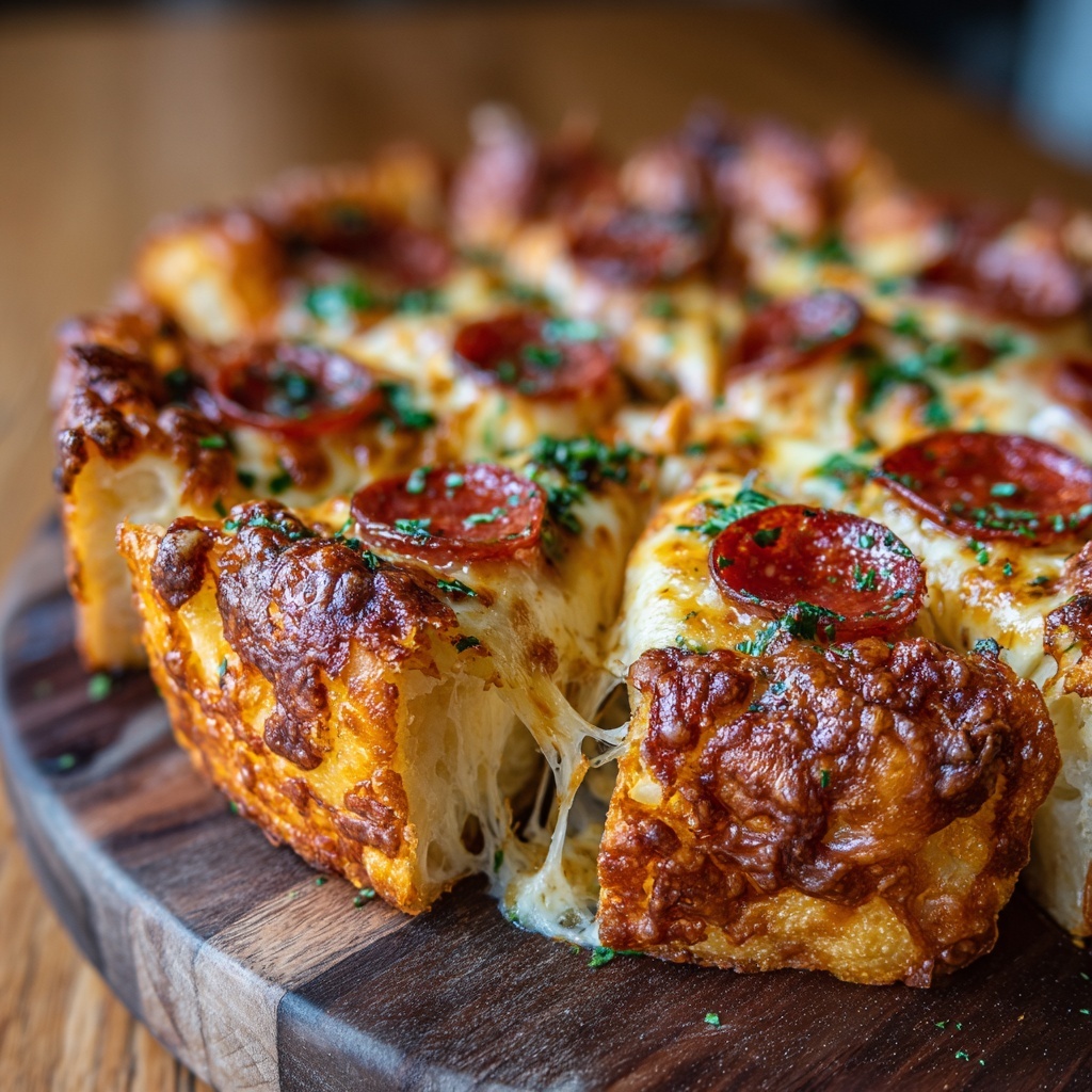 Pull-Apart Pizza Bread Recipe - Recipe Image