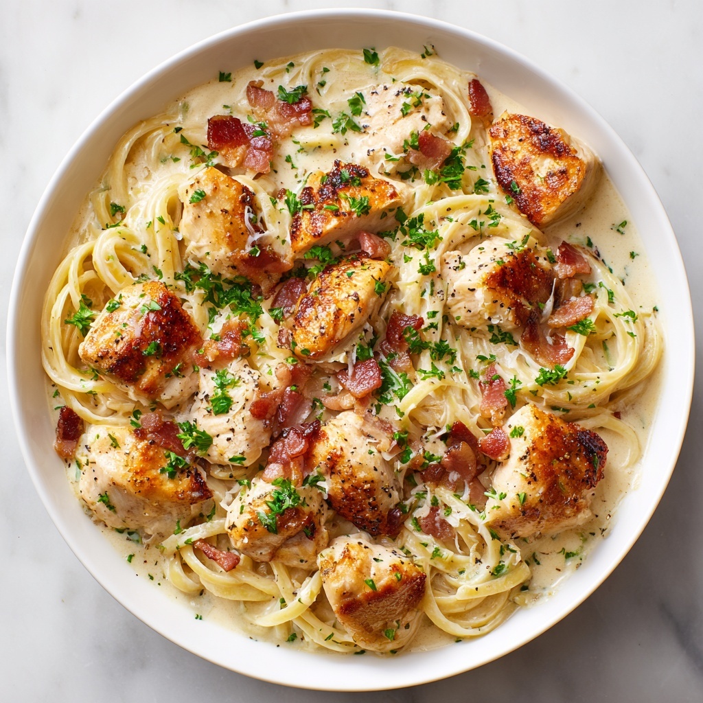 Creamy Chicken Carbonara Recipe - Recipe Image
