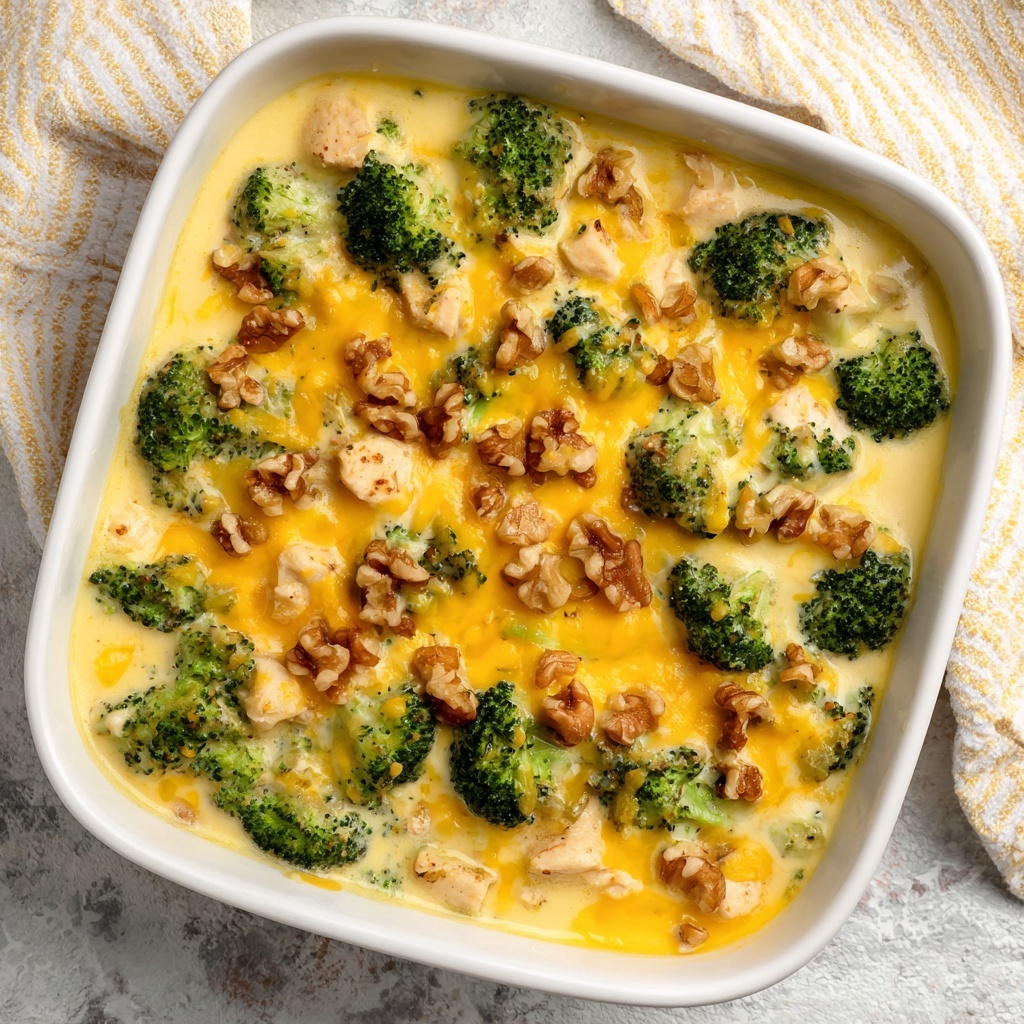 Easy Cheesy Chicken and Broccoli Casserole Recipe - Recipe Image