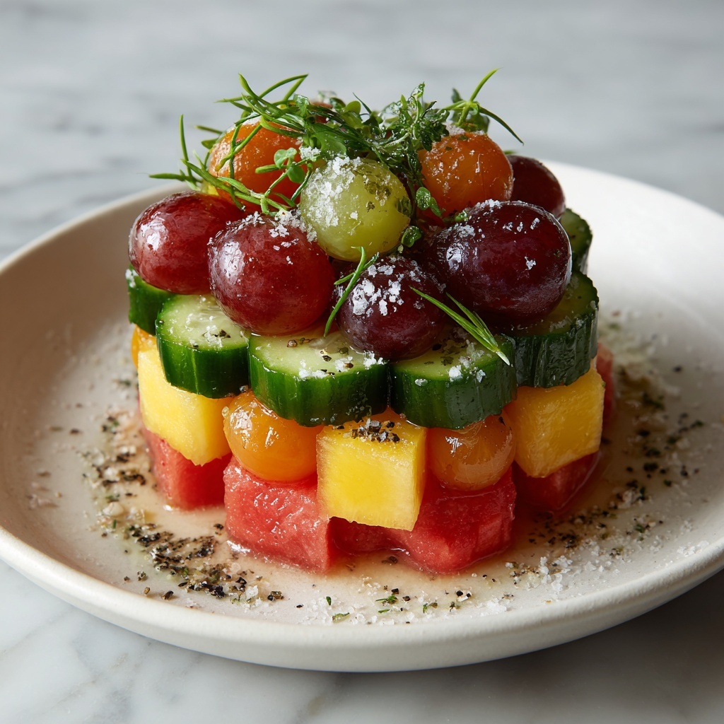 Peach Watermelon Salad: The Ultimate Summer Recipe - Recipe Image