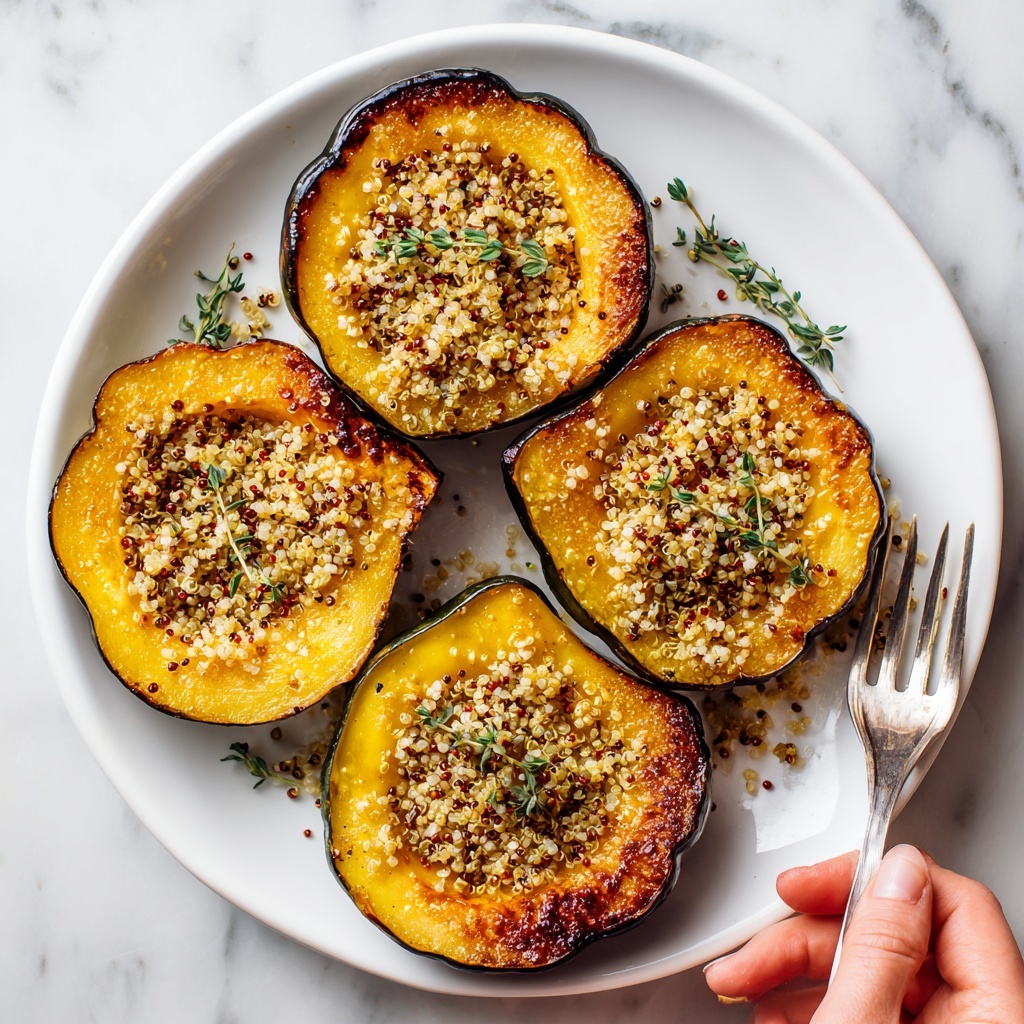 Parmesan Herb Roasted Acorn Squash Recipe - Recipe Image