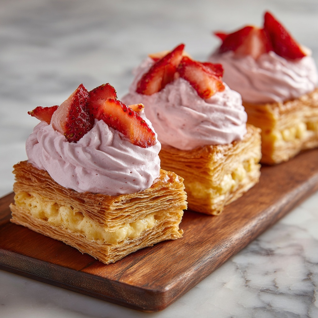 Cheese and Strawberry Heart Pastries Recipe - Recipe Image