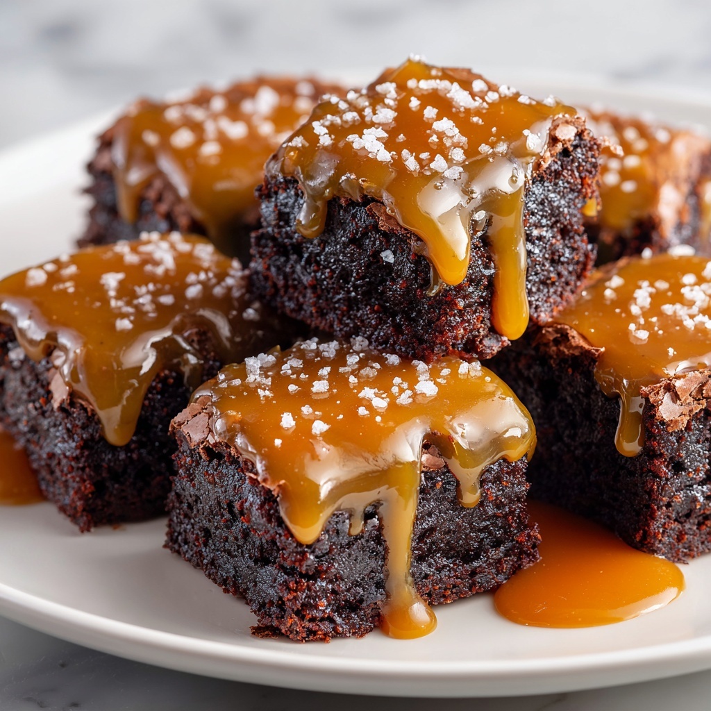 Salted Caramel Brownies Recipe - Recipe Image