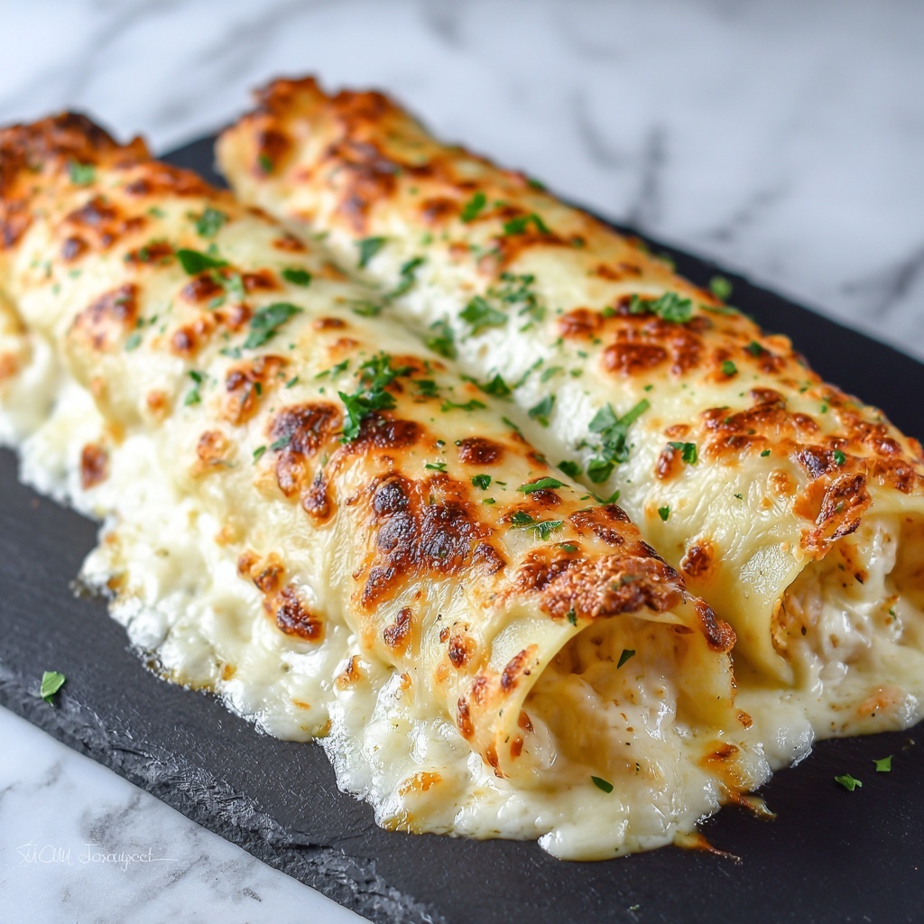 Cheesy Garlic Chicken Wraps: A Deliciously Easy Recipe for Dinner Recipe - Recipe Image