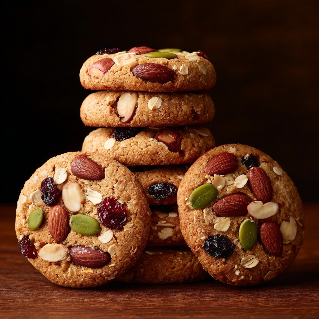 Healthy Nut & Seed Energy Cookies Recipe - Recipe Image