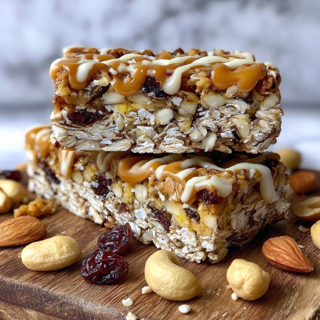 Chewy Homemade Granola Bars Recipe - Recipe Image