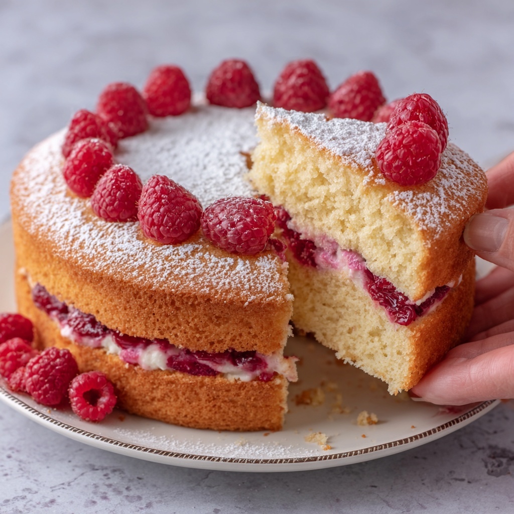 Raspberry Angel Food Cake: Light, Fruity Bliss for Any Occasion Recipe - Recipe Image