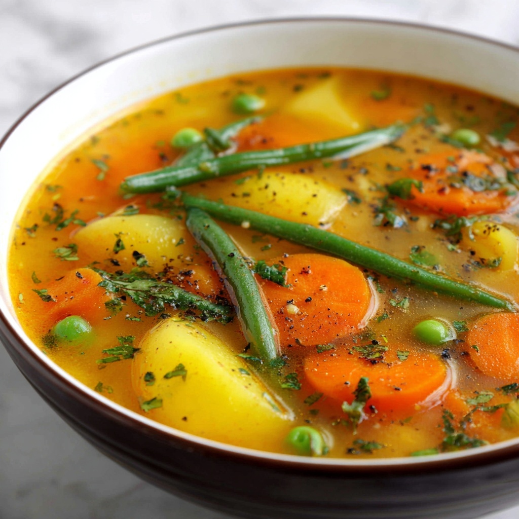 Hearty Vegetable Soup with Diced Tomatoes and Italian Seasoning Recipe - Recipe Image