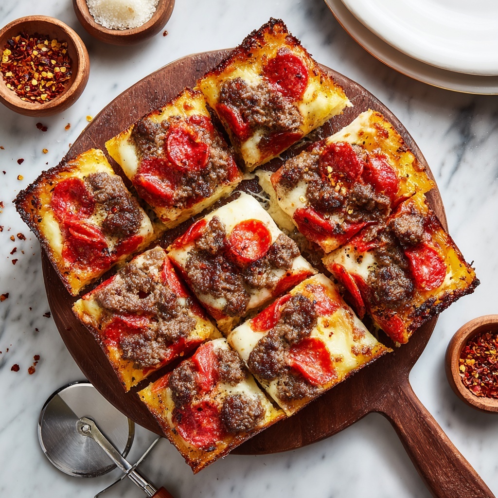 Homemade Pepperoni Pizza Recipe - Recipe Image