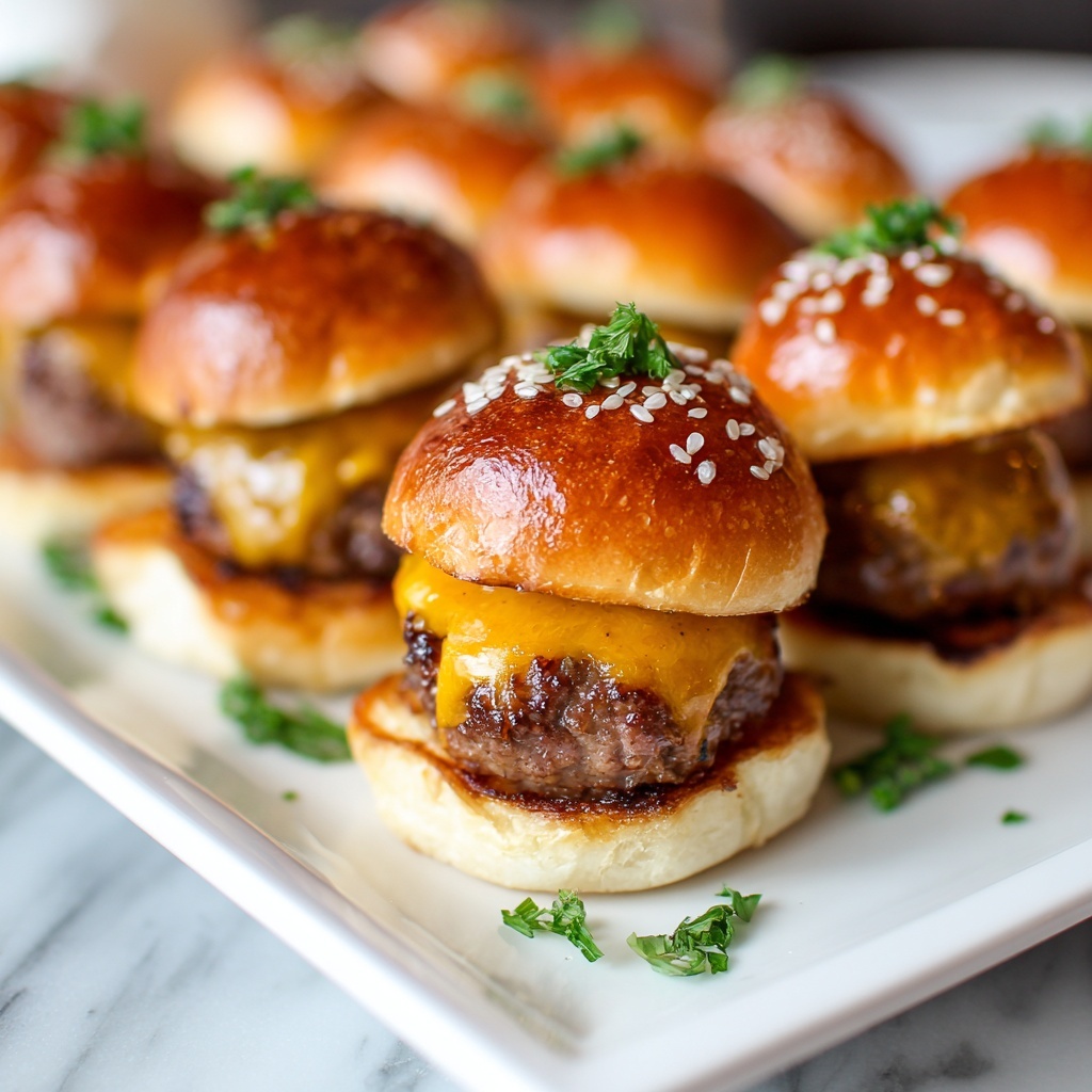 Classic Cheeseburger Sliders Recipe - Recipe Image