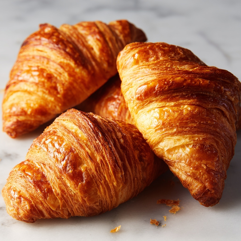 Homemade Flaky Croissants Recipe - Recipe Image