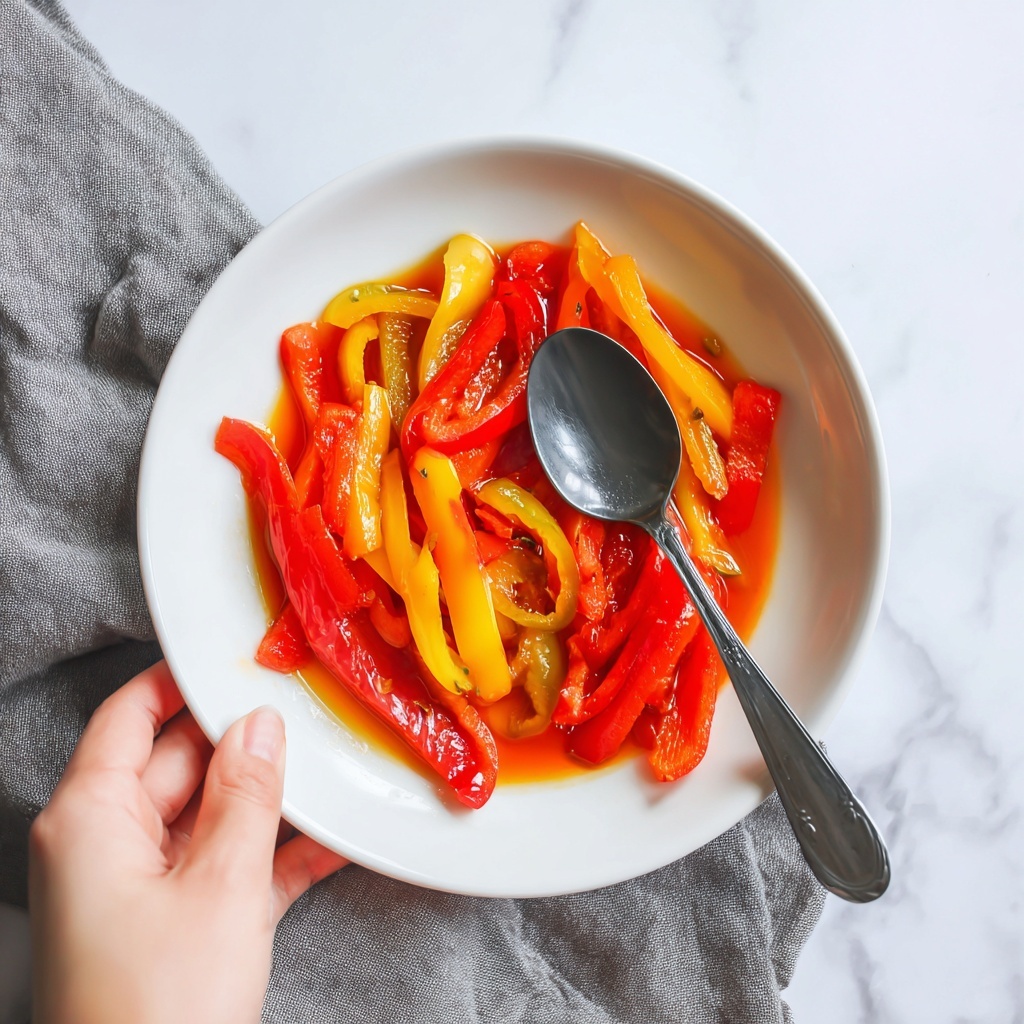 Peperonata – Italian Stewed Peppers Recipe - Recipe Image
