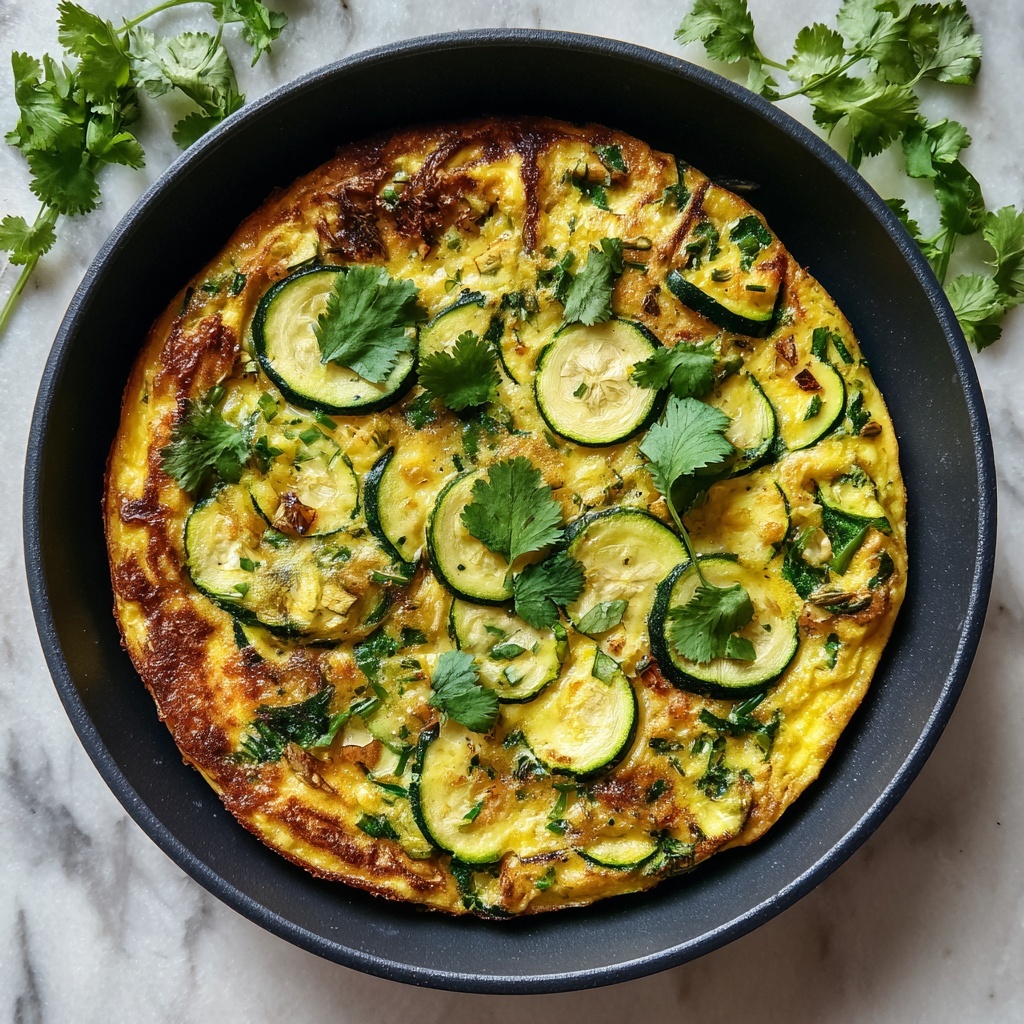 Delicious Green Veggie Frittata for a Wholesome Breakfast Recipe - Recipe Image