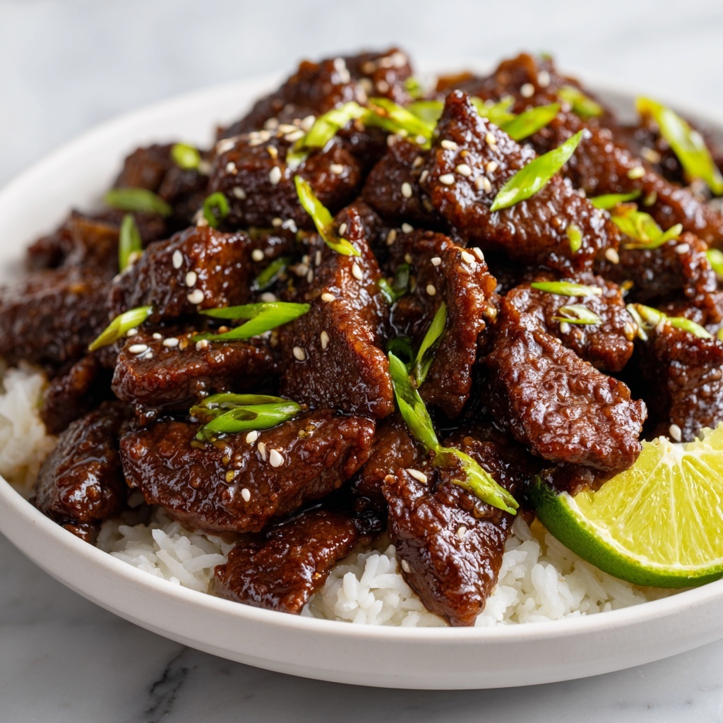 Honey Garlic Lamb with Pickled Cucumber Recipe - Recipe Image