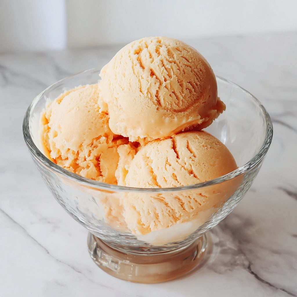 Peach Sorbet Recipe: Refreshing, Fruity Dessert Recipe - Recipe Image