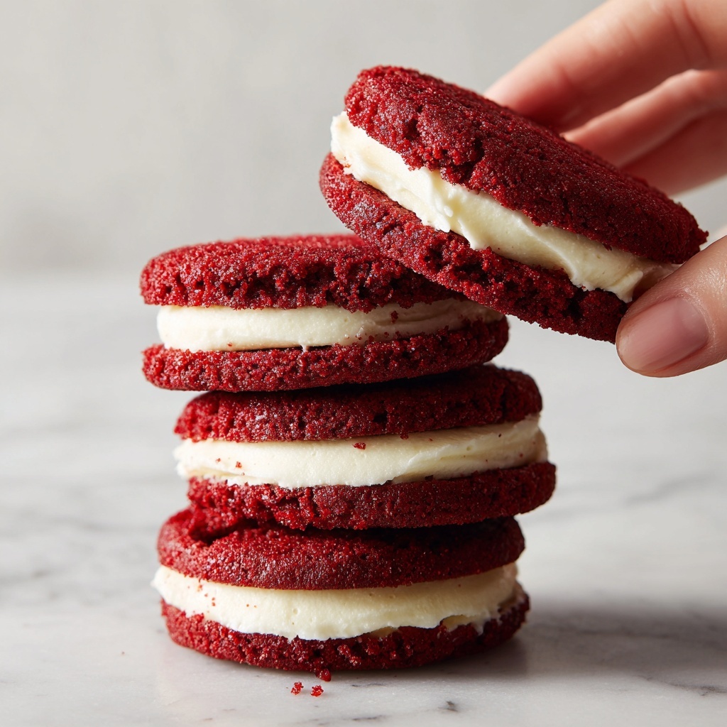 Red Velvet Whoopie Pies with Cream Cheese Filling Recipe - Recipe Image