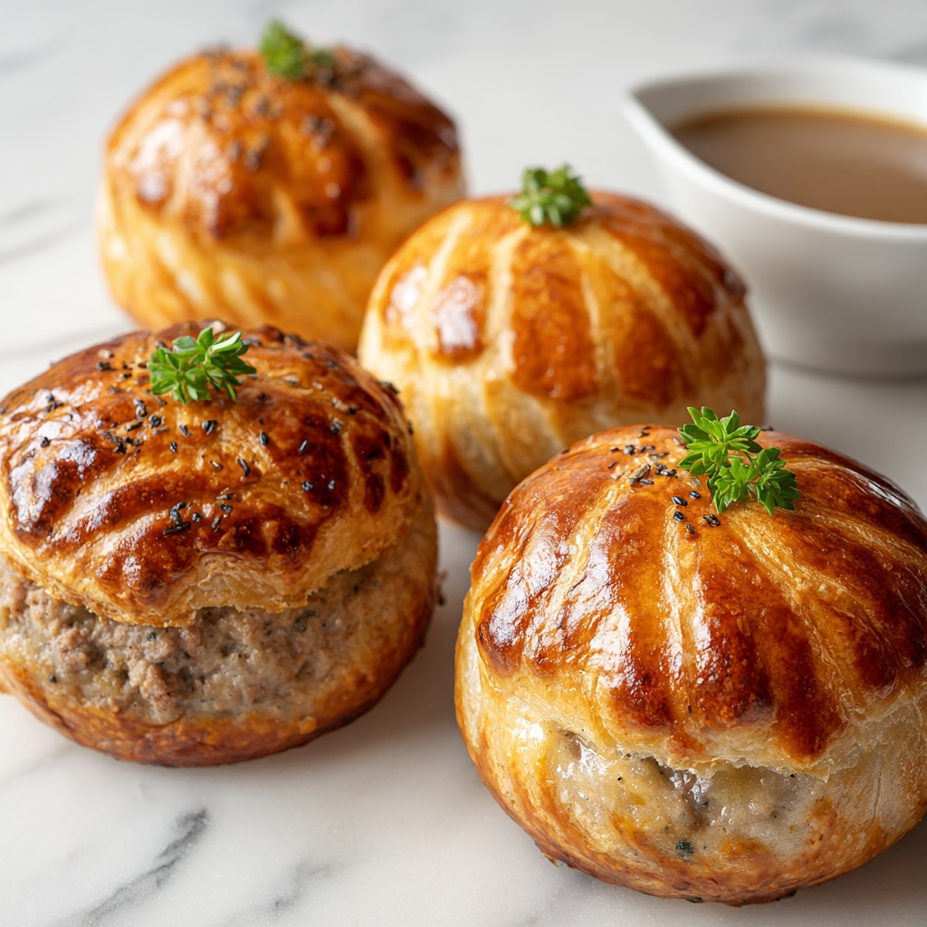 French Onion Sausage Rolls Recipe - Recipe Image