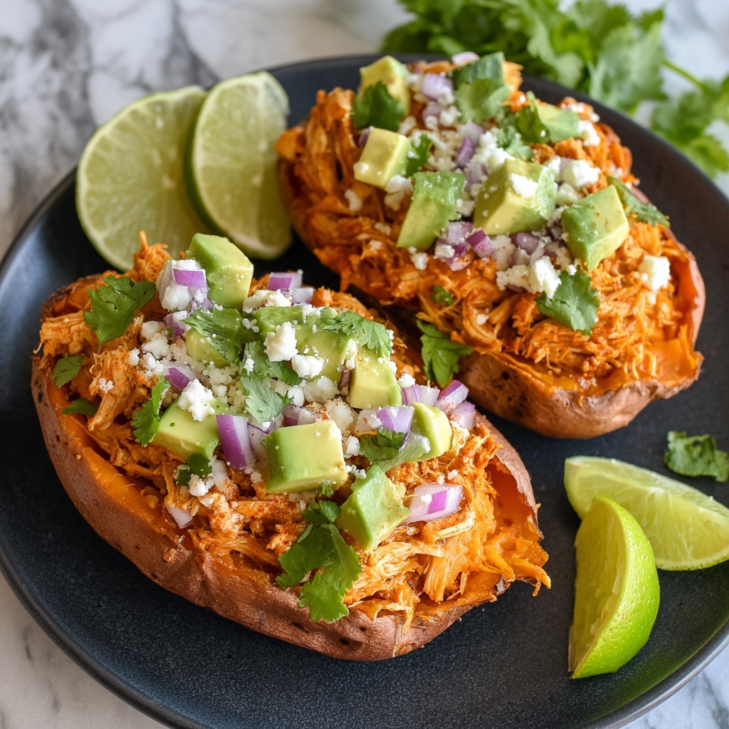 Chicken Avocado Stuffed Sweet Potatoes Recipe - Recipe Image