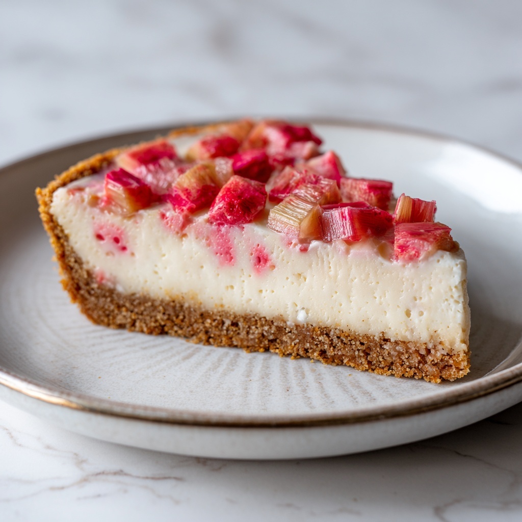 Rhubarb Cheesecake Recipe - Recipe Image