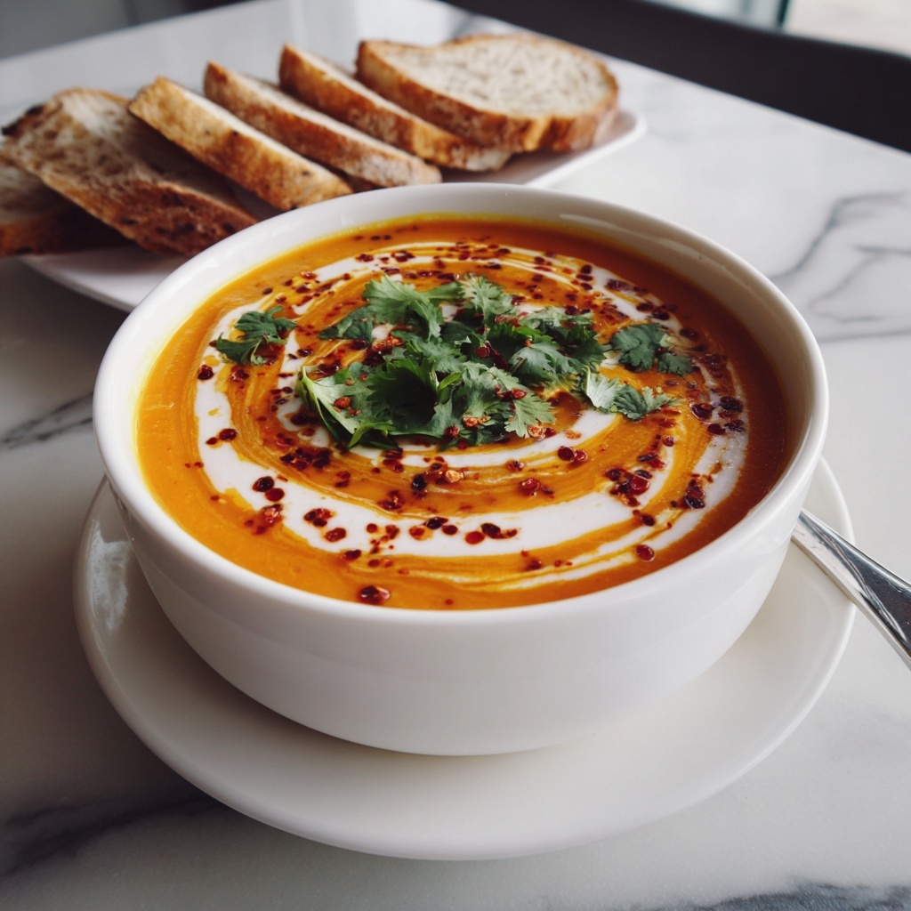 Spiced Carrot and Lentil Soup Recipe - Recipe Image