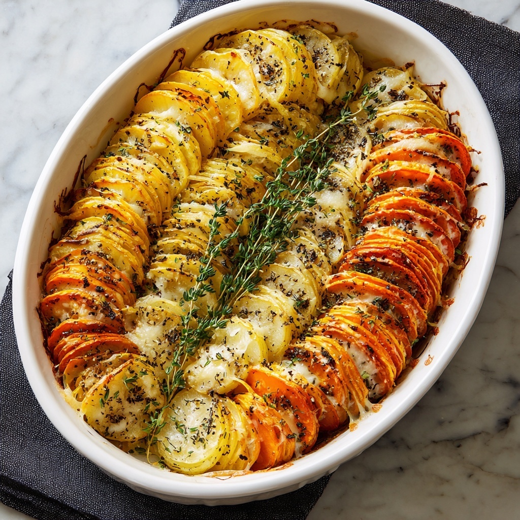 Cheesy Root Vegetable Gratin Recipe - Recipe Image