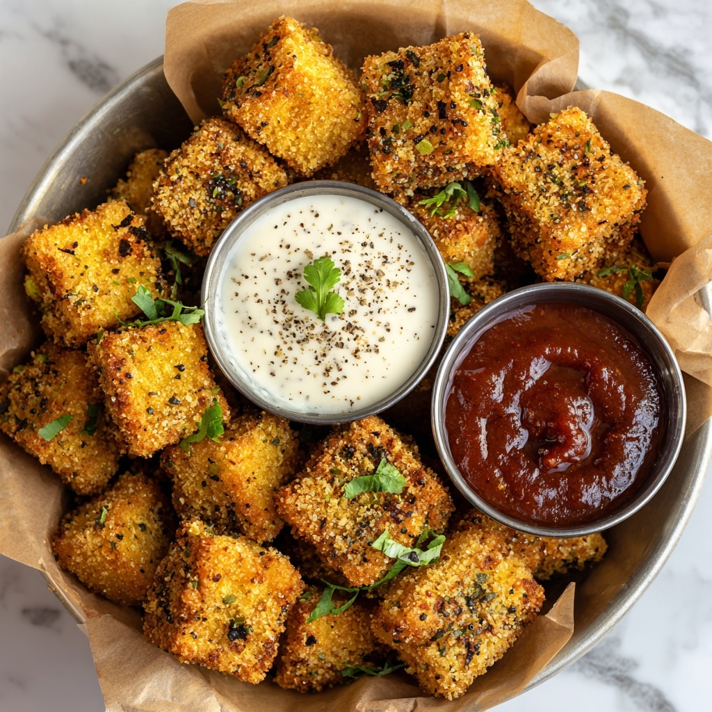 Vegan Fried Queso Bites Recipe - Recipe Image
