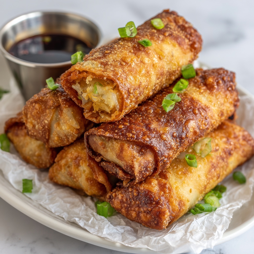 Irish Corned Beef Egg Rolls with Thousand Island Dipping Sauce Recipe - Recipe Image