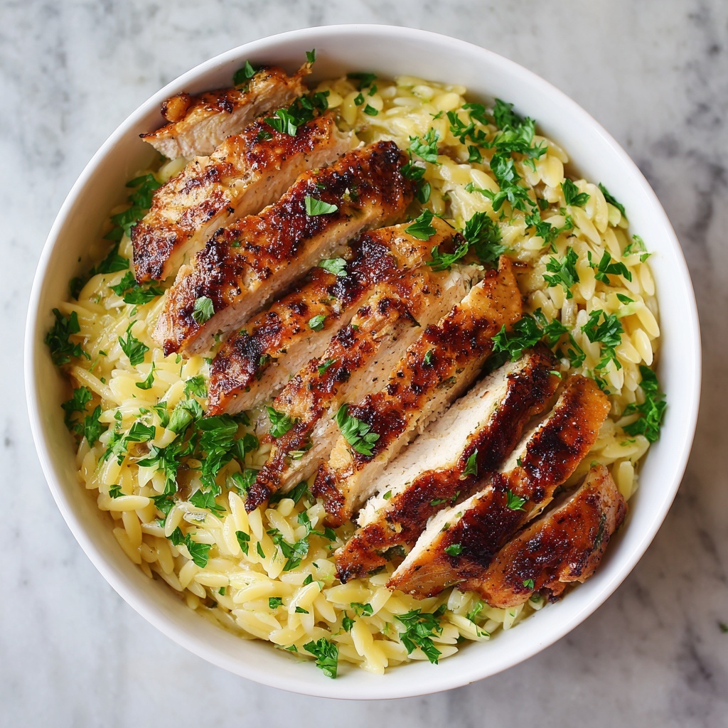 Boursin Orzo with Chicken Recipe - Recipe Image