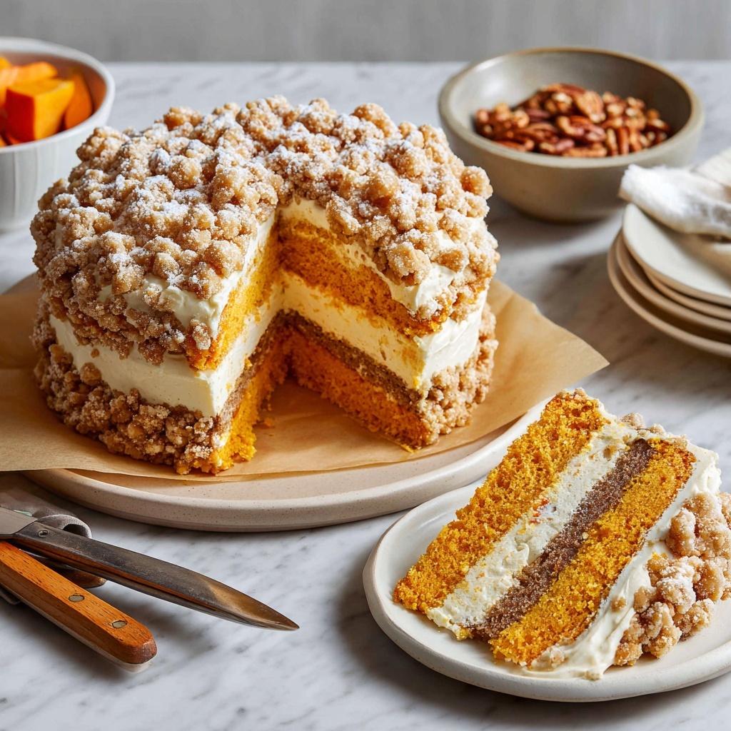 Vegan Sweet Potato Coffee Cake with Cranberry Walnut Crumble Recipe - Recipe Image