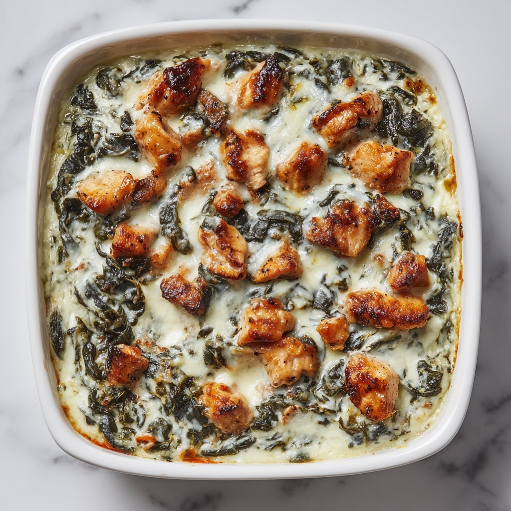 Chicken and Spinach Casserole with Cream Cheese Recipe - Recipe Image