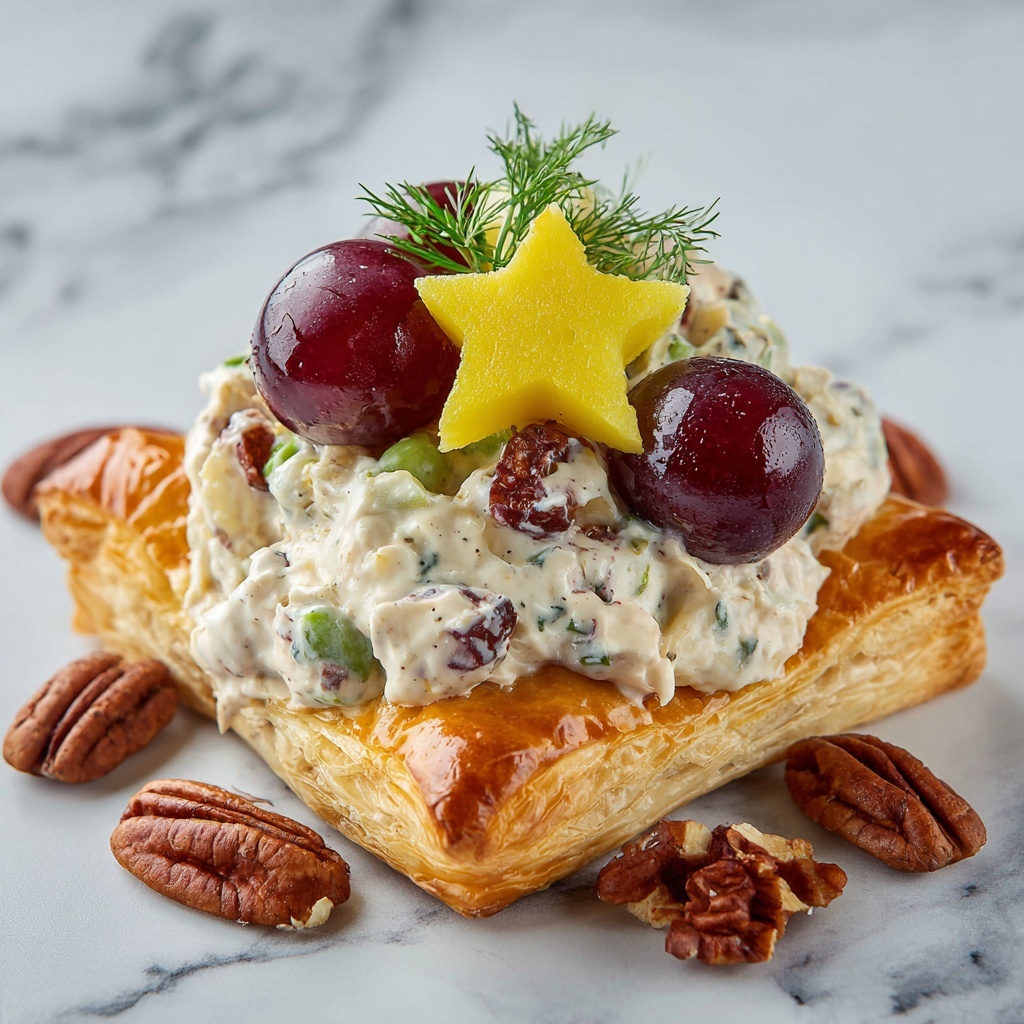 Cranberry Pecan Chicken Salad Puff Recipe - Recipe Image
