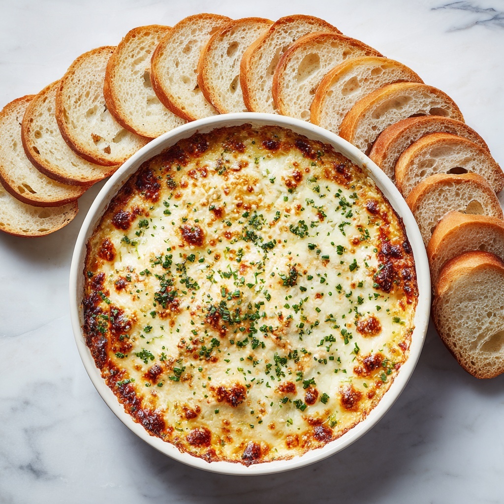Baked Garlic Bread Dip Recipe - Recipe Image